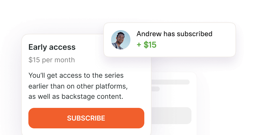 Set up subscription levels and monetize your content for maximum profit